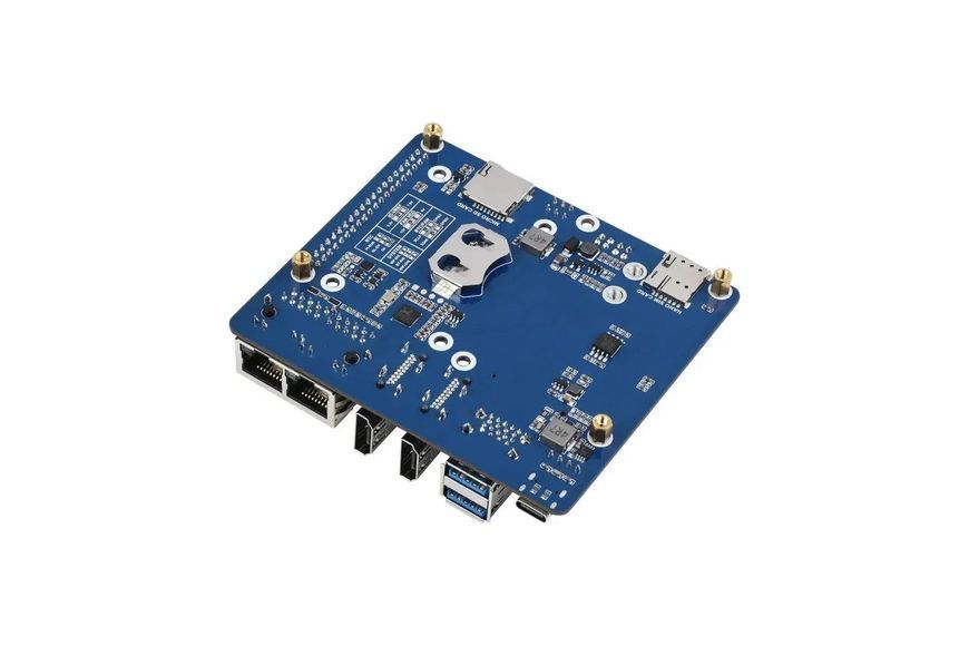 Плата розширення Waveshare Dual Gigabit 5G/4G для Raspberry PI CM4 DT2694UA фото