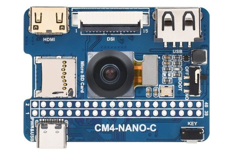 Плата розширення NANO C для Raspberry PI CM4 (Camera 8MP, HDMI) DT2700UA фото