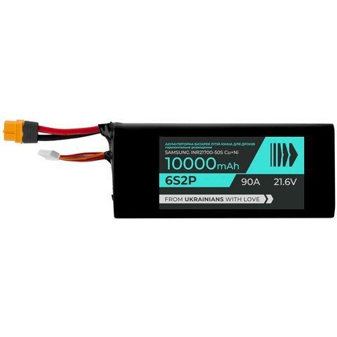 АКБ для FPV BTRY 6s2p Samsung Cu+Ni (INR21700-50S) (горизонтальна) НФ-00007778 фото