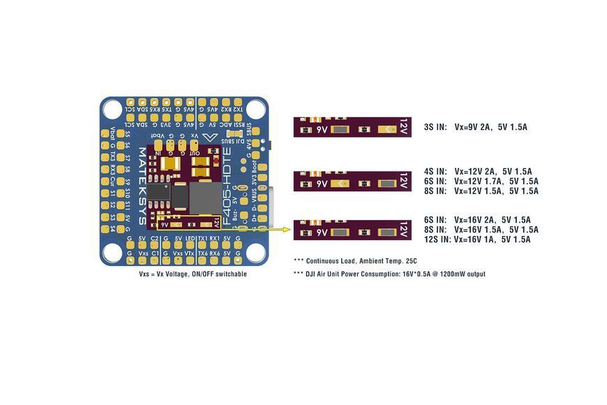 Політний контролер Matek F405 HDTE DT2280UA фото