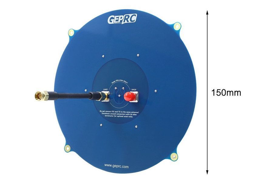 Антена 5.8GHz GEPRC Triple Feed Patch Array 14dBi (SMA) DT2089UA фото
