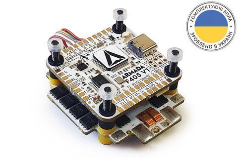 Польотний стек для FPV квадрокоптера ARMADA F405 V1 65A AM32 3 -6S (комплект контролер та регулятор) DT2181UA фото