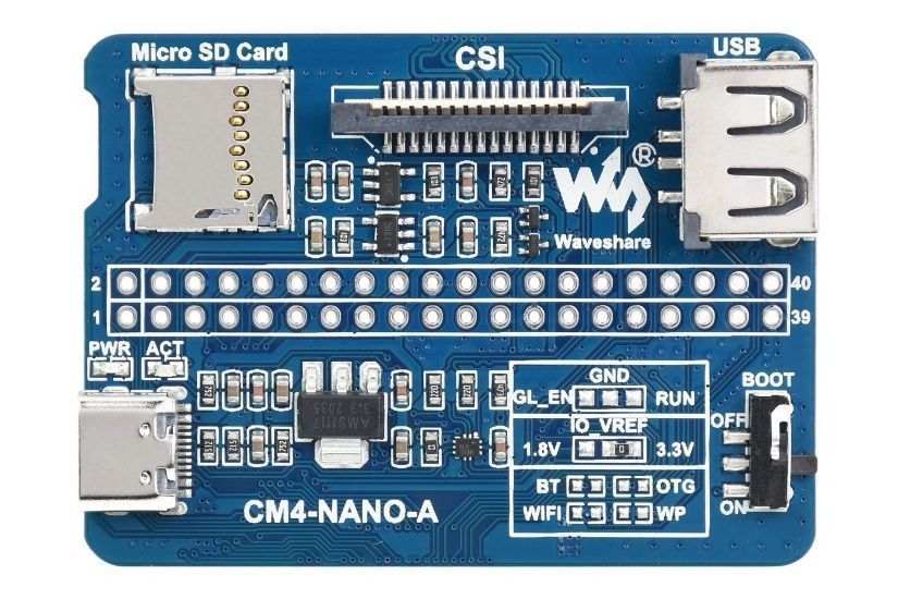 Плата розширення NANO A для Raspberry PI CM4 (USB, MicroSD) DT2702UA фото