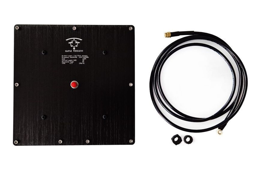 Антена 2.4GHz Maple патч 14dB RP-SMA DT2040UA фото