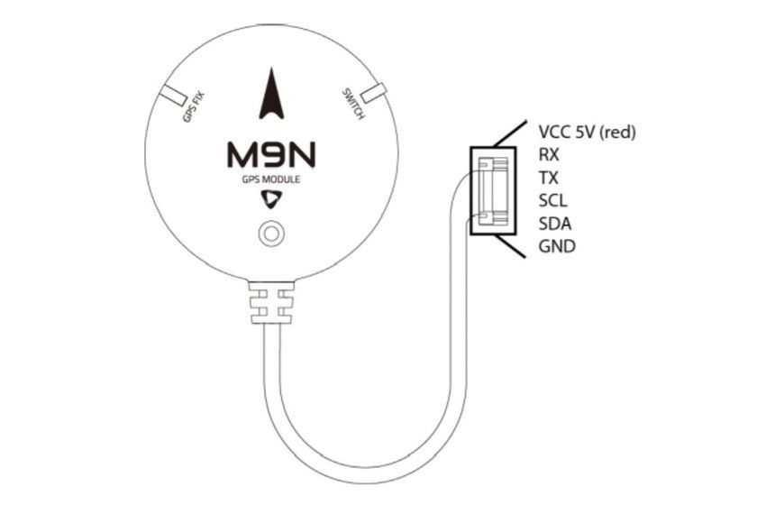 Модуль GPS Holybro M9N GPS (6pin 2nd GPS) DT2852UA фото