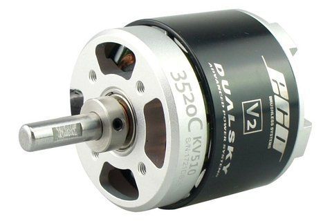 Мотор Dualsky ECO 3520C KV510 1150W для літаків DT1846UA фото